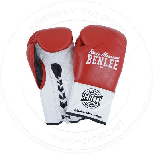 Benlee Boxhandschuhe Leder für Kampf Rot