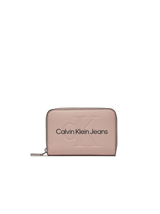 Calvin Klein Sculpted Μικρό Γυναικείο Πορτοφόλι Ροζ