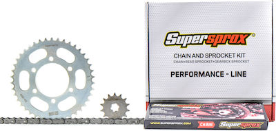 Supersprox Chain & Sprocket Kit for Modenas Kristar 125 / X-CITE