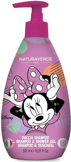Disney Kids Bubble Bath & Shampoo Minnie Mouse with Aloe Vera Gel 500ml