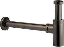 Armando Vicario Messing Siphon für Spülbecken Schwarz