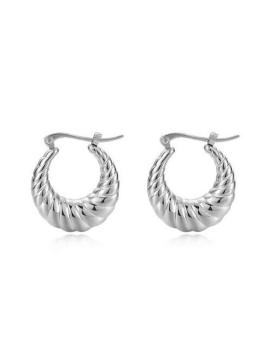 Earrings Hoops made of Steel