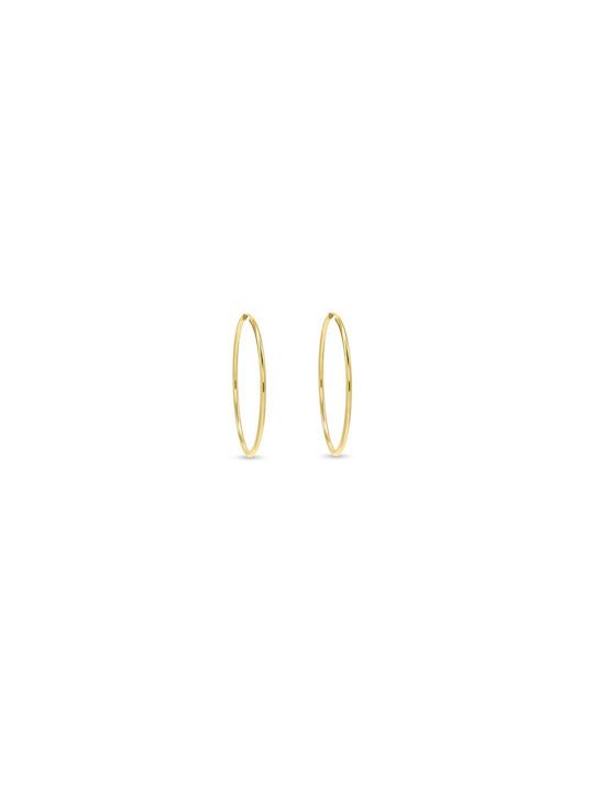 Earrings Hoops made of Gold 9K