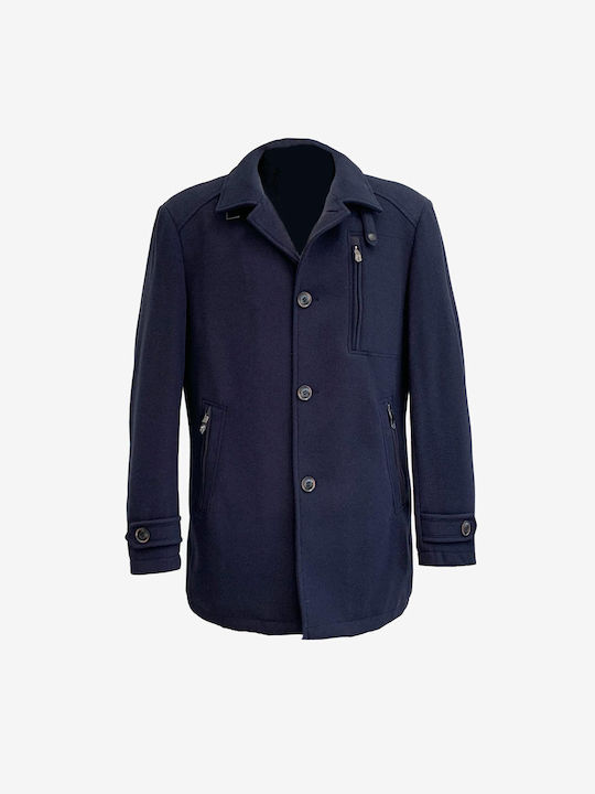 Orion Men's Half Coat Blue