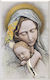 Tasoulis Jewellery Collection Wooden Saint Icon Virgin Mary Holding the Infant 18x29cm