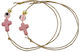 Christening Charm Bracelet Pink 50pcs