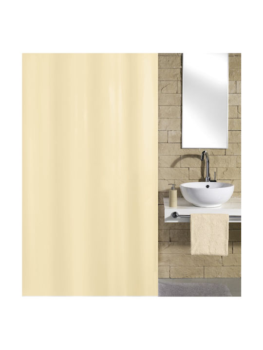 Texi Bath Noya Duschvorhang Stoff 180x200cm Beige