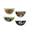 AGC Set Christmas Bowls Ceramic L12.5xW12.5cm. 6pcs (Μiscellaneous Designs)