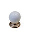 Amig Buton Mobilier din Metal Alb Φ25mm 1buc