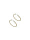 Earrings Hoops made of Gold 14K