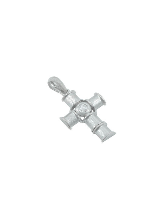 White Gold Cross 14K