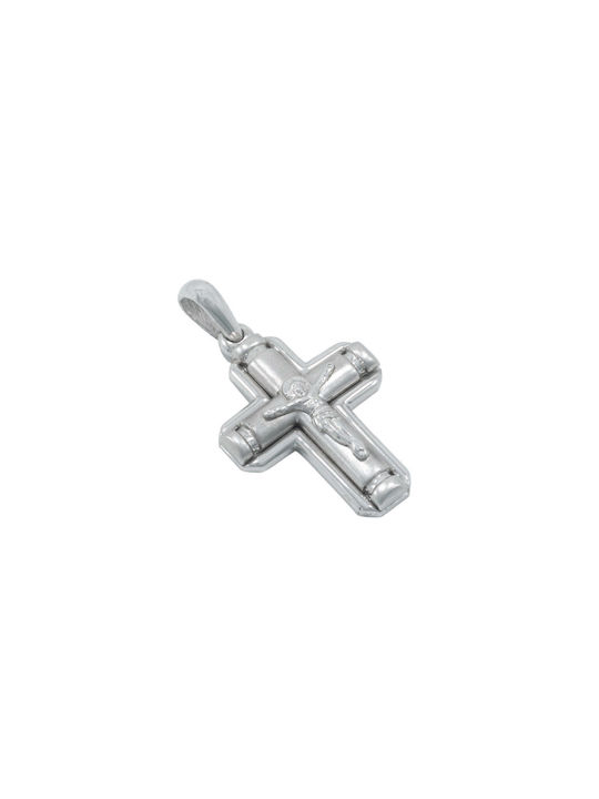 White Gold Cross 14K