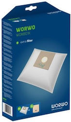 Worwo 4 Vacuum Cleaner Bags 4 Pieces Universal Worwo 4 Vacuum Cleaner Bags 4 Pieces Universal
