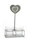 Atmosphera Heart Candle Holder suitable for Tealights in Silver Color 1pcs