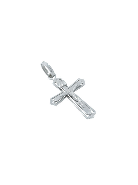 White Gold Cross 14K