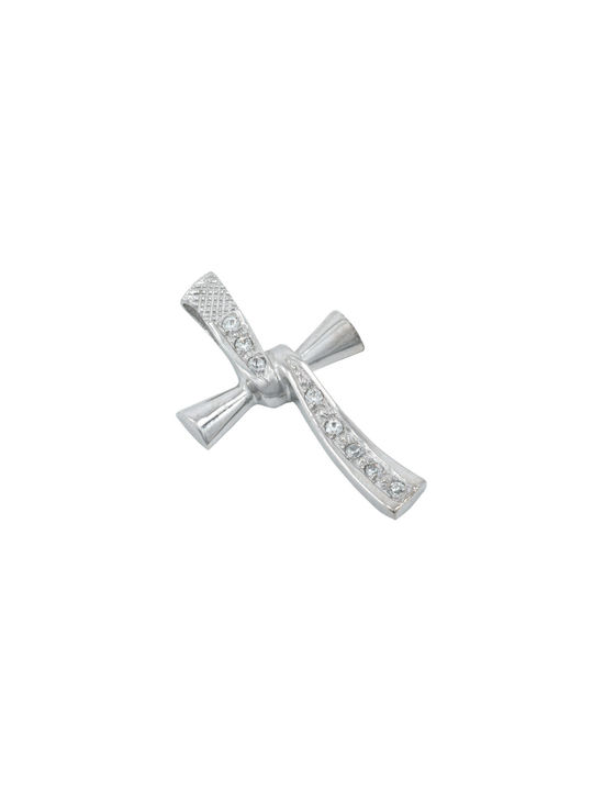 White Gold Cross 14K