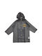 Waterproof Kids Casual Jacket with Hood Gray