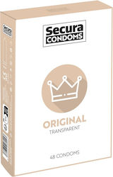 Secura Original Transparent Condoms 48pcs