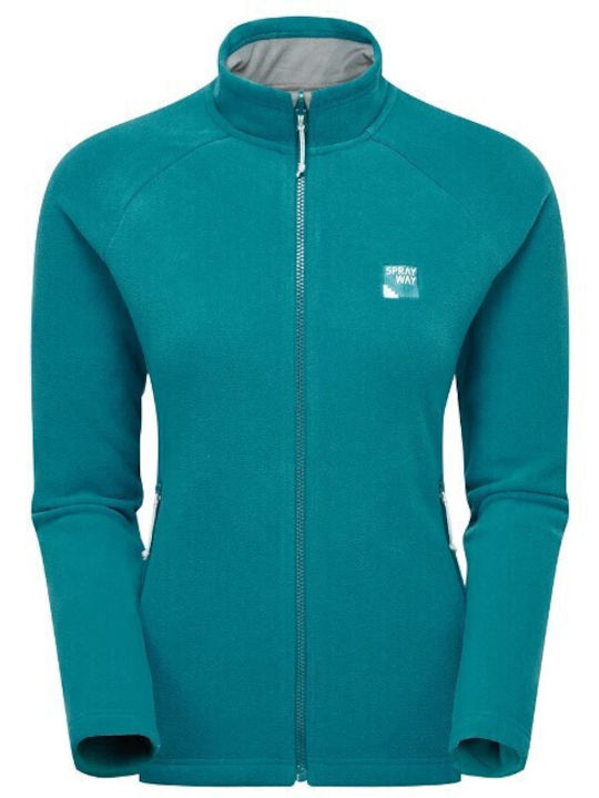 Sprayway Fleece Γυναικεία Ζακέτα Blue Lagoon