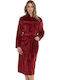 Primavera Winter Damen Vlies Robe Burgundy