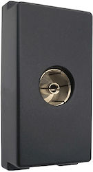 Elmark Lecce TV Antenna Socket in Black color 27010