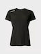 Luanvi Women's Athletic T-shirt Fast Drying with Sheer Polka Dot Black