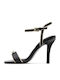 Din piele Sandale Negre