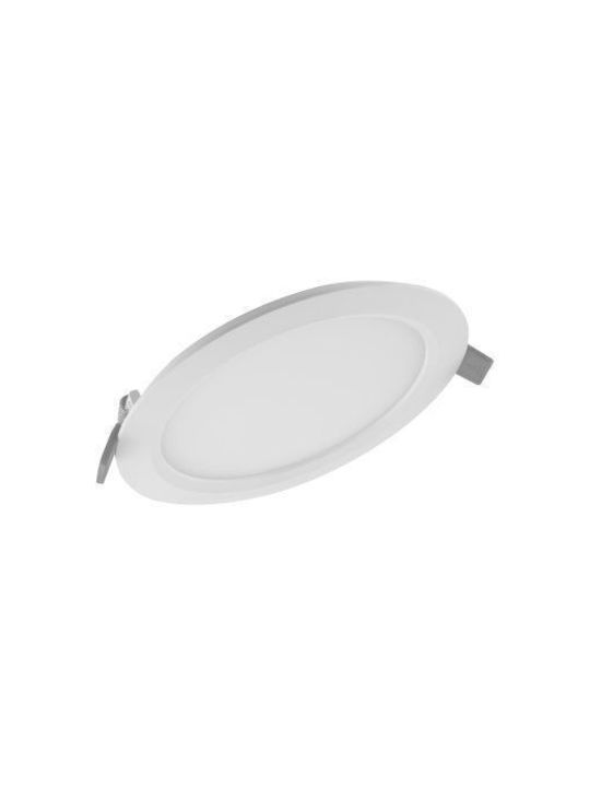 Ledvance Dl Slim Στρογγυλό LED Panel 18W με Θερμό Λευκό Φως 3000K