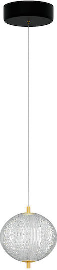 Alphab2b Pendant Light Gold 15x15x120cm