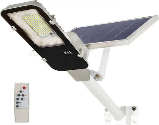 Powertech Montat pe perete Lampă Solară 80W 500lm Alb Rece 6500K cu Senzor de Mișcare, Fotocelulă și Telecomandă IP65