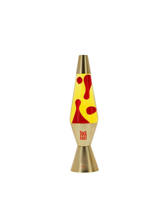 Legami Milano Διακοσμητικό Φωτιστικό Lava Lamp σε Χρυσό Χρώμα