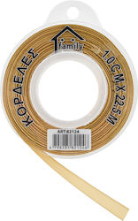 Cosmofan Satin,σατεν Band Monochrom Gold 22.5me...