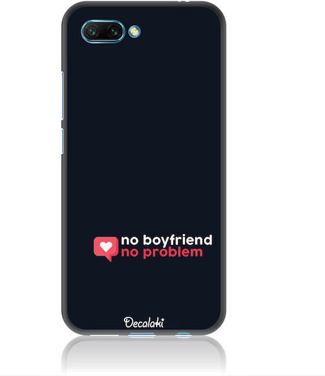 No Boyfriend No Problem Umschlag Rückseite Gehärtetes Glas / Silikon Mehrfarbig (Ehre 10)