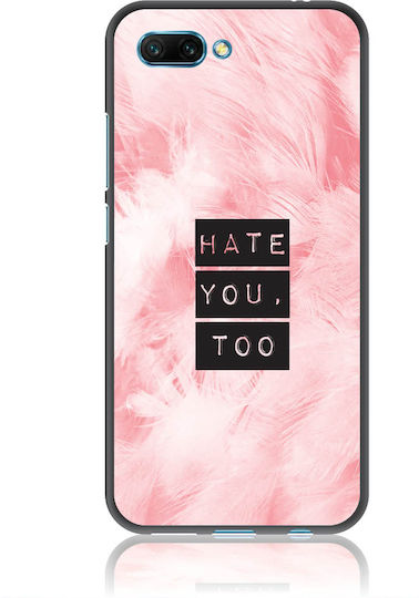 Hate You Too Sweetie Задна корица Закалено стъкло / Силикон Розов (Honor 10)