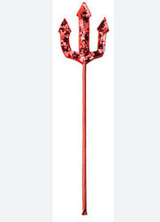 Red Carnival Wand with Sequils