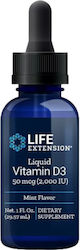 Life Extension Течен витамин D3 с мента 29.57 ml