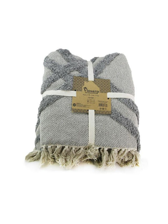 Viosarp Three-Seater Sofa Throw 170x270cm Gray