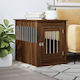 vidaXL Dog House Outdoor Brown 55x80x68cm