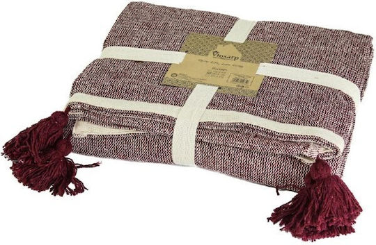 Viosarp Покривка За Двуместен Диван 170x230см Червена