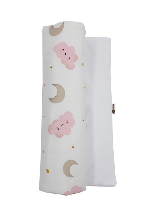 Beboulino Stars Burp Cloth Pink