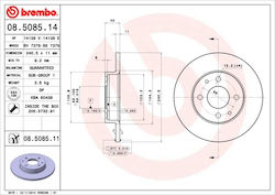 Brembo Set Bremsscheiben Vorder- und Rückseite