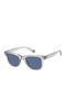 Polaroid Unisex Sunglasses With Grey Horn-Rimmed Frame And Blue Lenses PLD6206/S KB7/C3