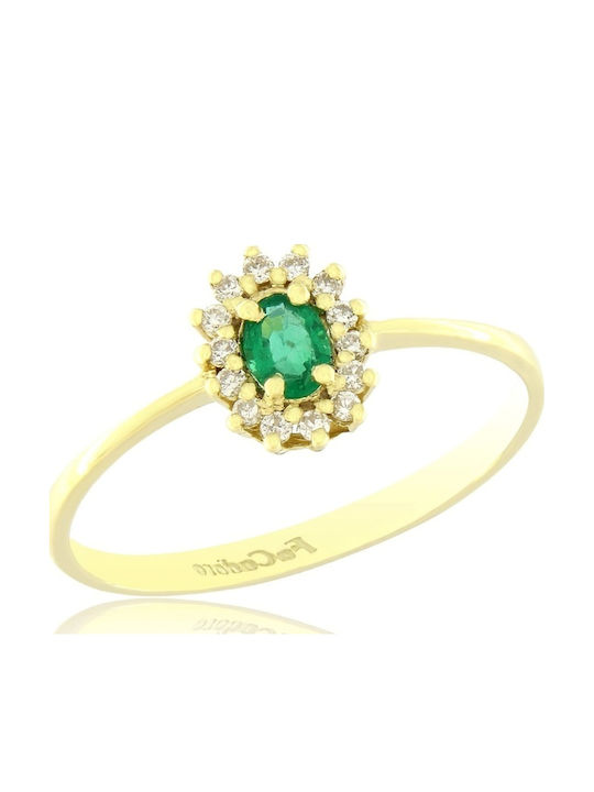 Fa Cad'oro Ring with Stones made of Gold 18K