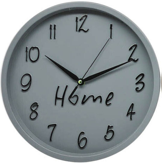 Ankor Wanduhr Kunststoff Gray