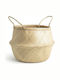 La Redoute Interieurs Decorative Basket Wicker with Handles Beige 40x40cm