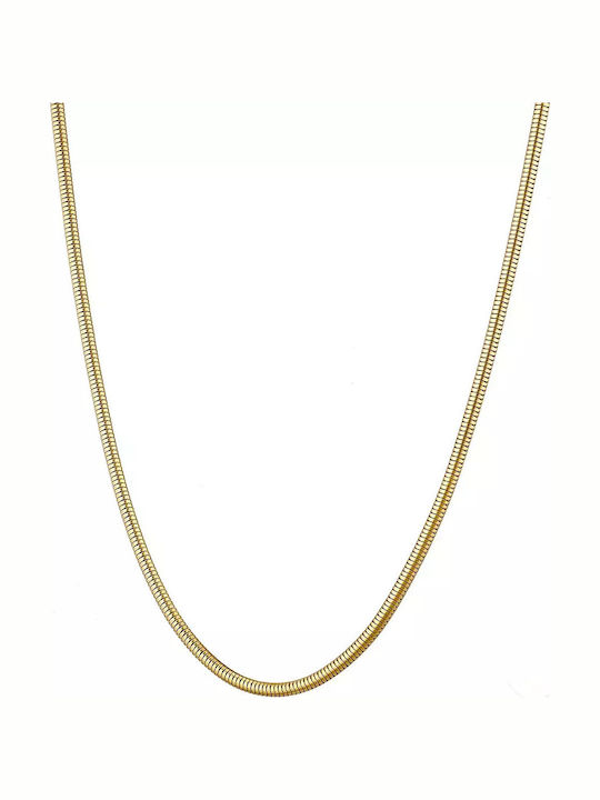Oxzen Chain Neck Gold-plated Thin Thickness 2.5mm