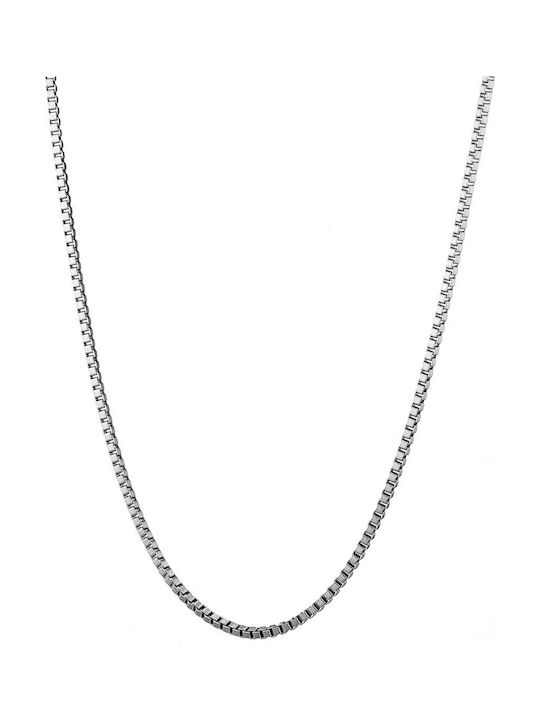 Oxzen Chain Neck made of Stainless Steel Thin Thickness 2mm and Length 55cm
