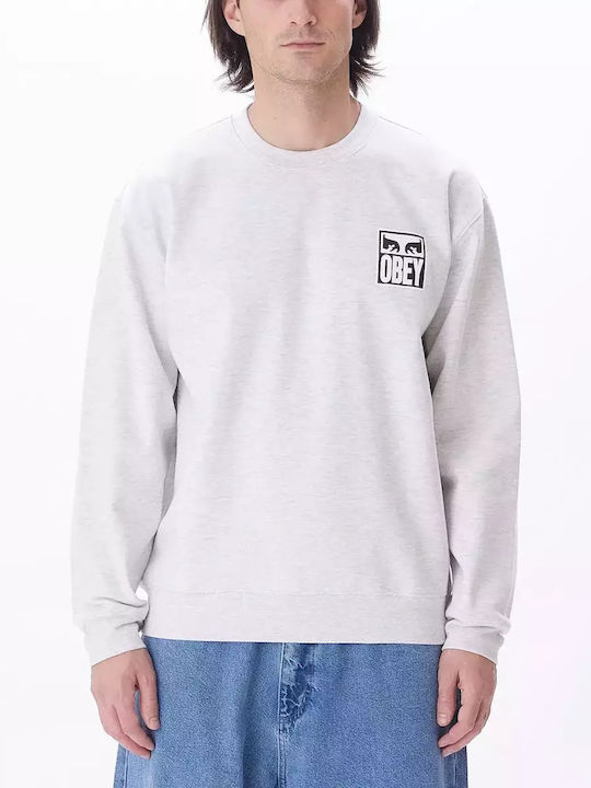 Obey Eyes Men's Sweatshirt Heather Grey