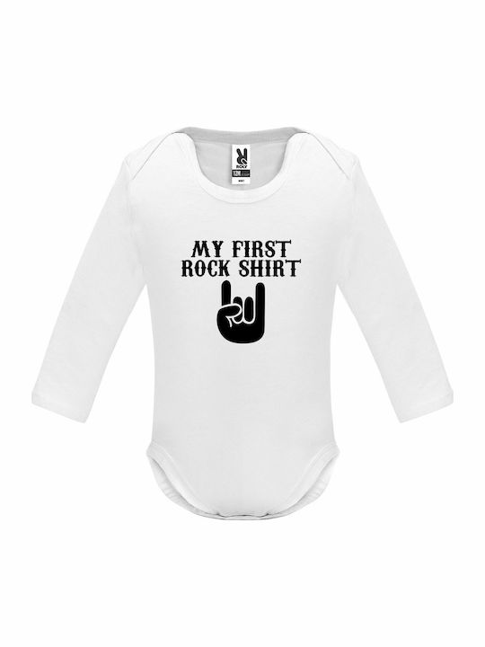 kirikoko My First Rosck Shirt Κορμάκι White