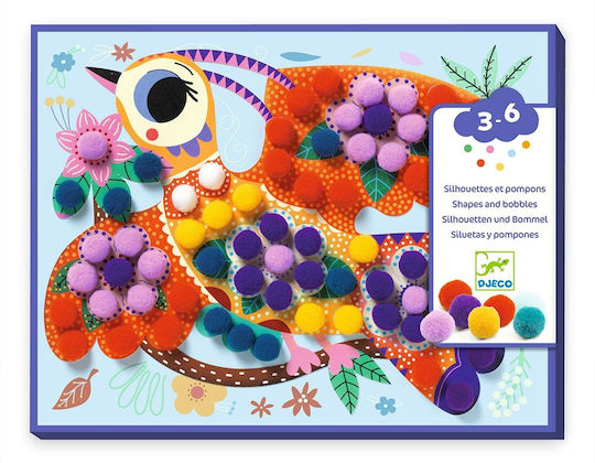 Djeco Collage Pom Pom Birds for Children 3+ years Years